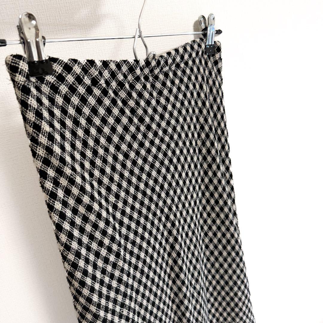 THE SHINZONE CHECK SKIRT/チェックスカート　S ロング