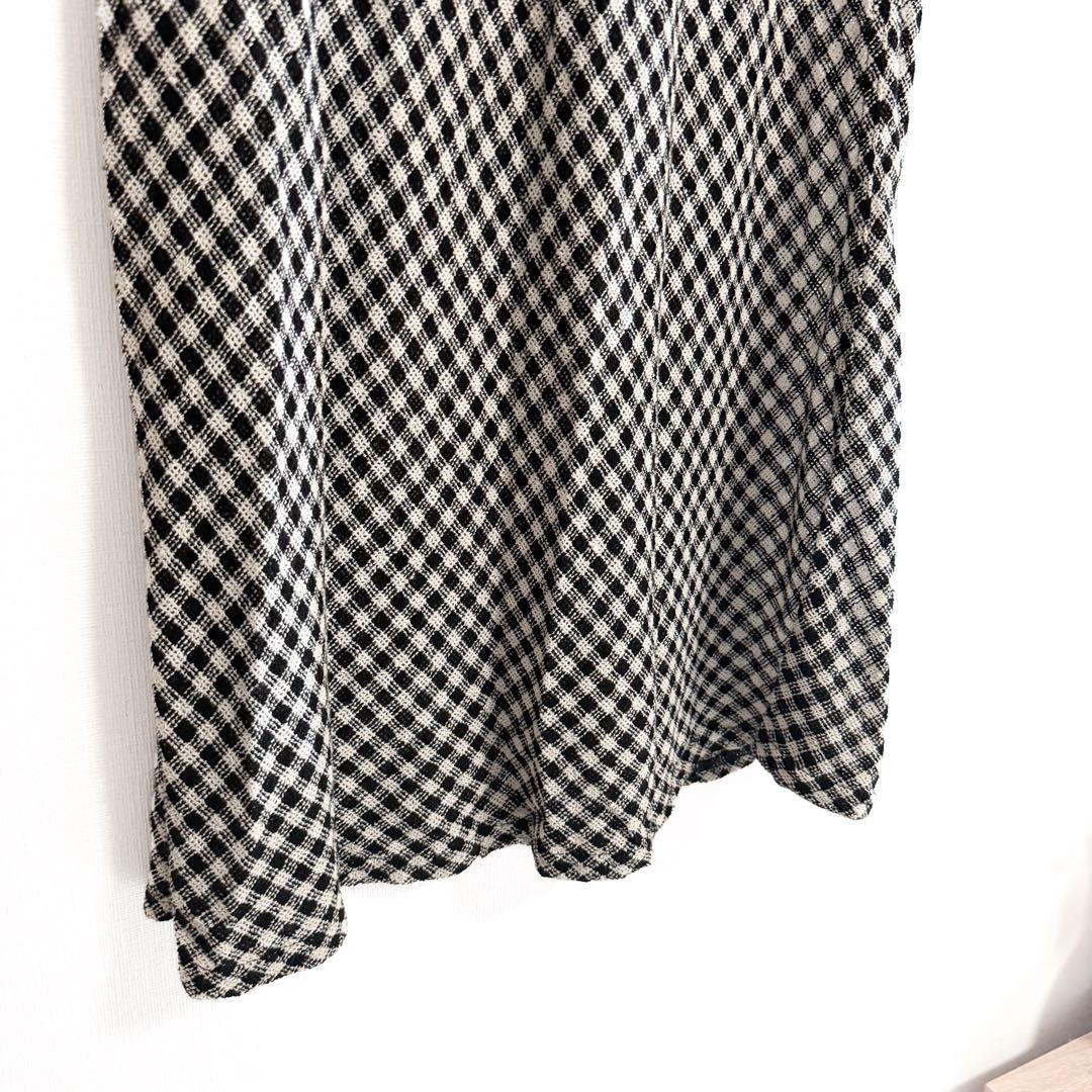 THE SHINZONE CHECK SKIRT/チェックスカート　S ロング