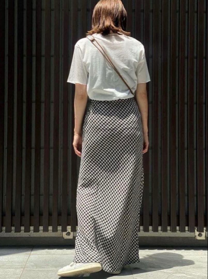 THE SHINZONE CHECK SKIRT/チェックスカート　S ロング