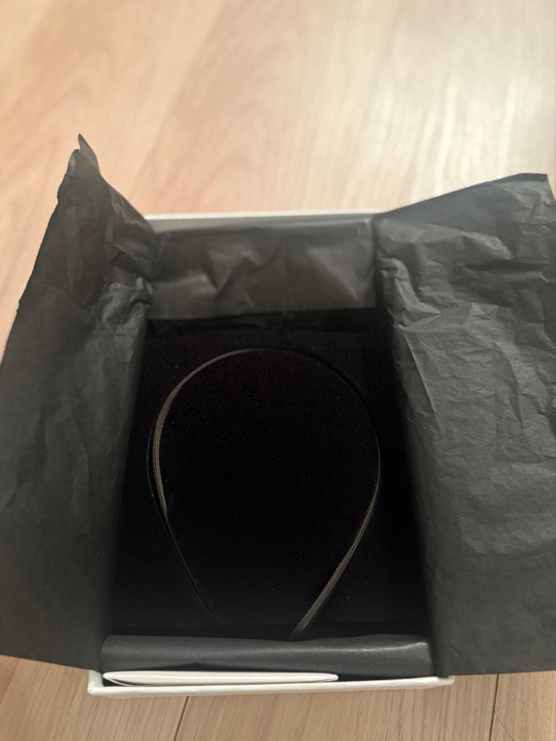 【美品】【値下げ】CELINE タン ロゴ　カチューシャ