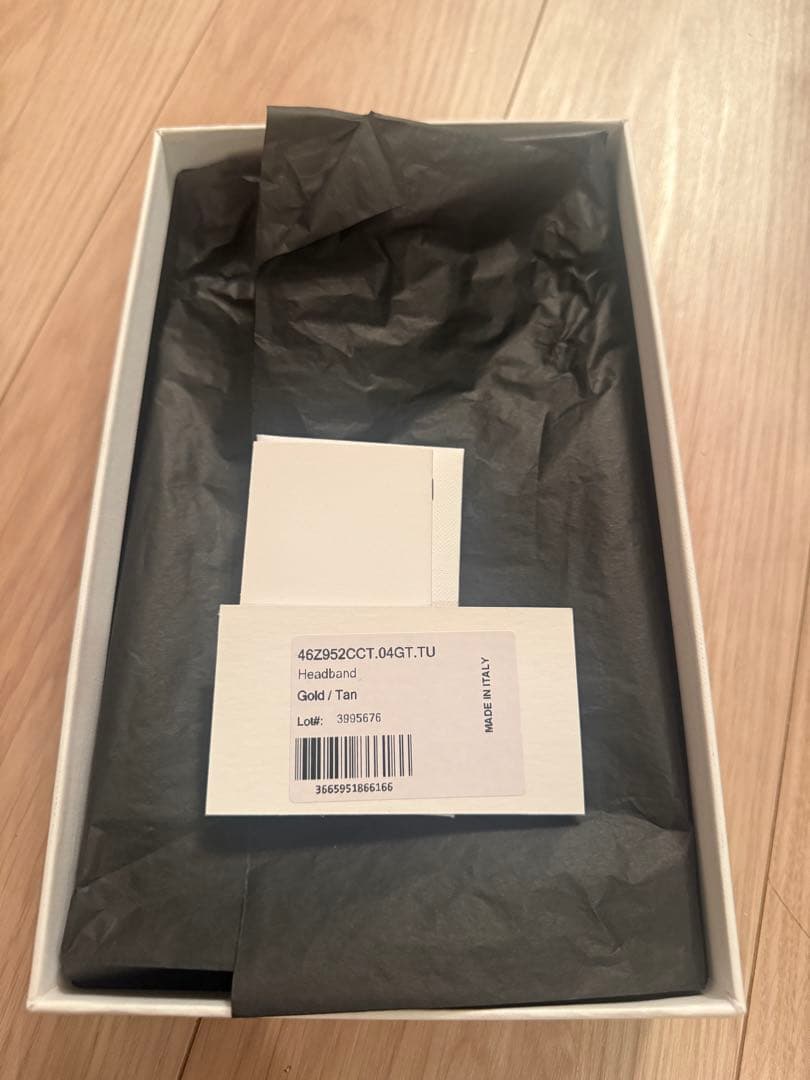 【美品】【値下げ】CELINE タン ロゴ　カチューシャ