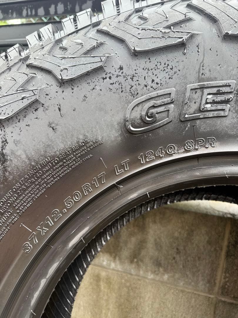 【らん】37×12.50R17LT 124Q ジオランダー x-at 4本