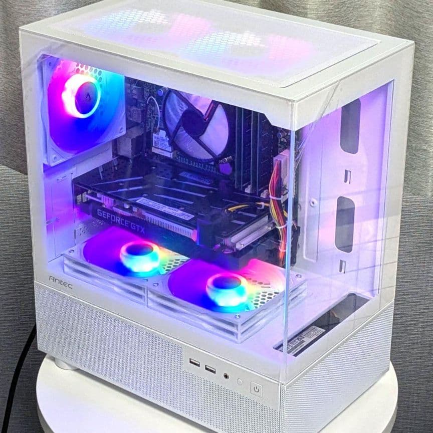 GTX1660SUPER搭載 新品白ケース RGBファン 自作ゲーミングPC