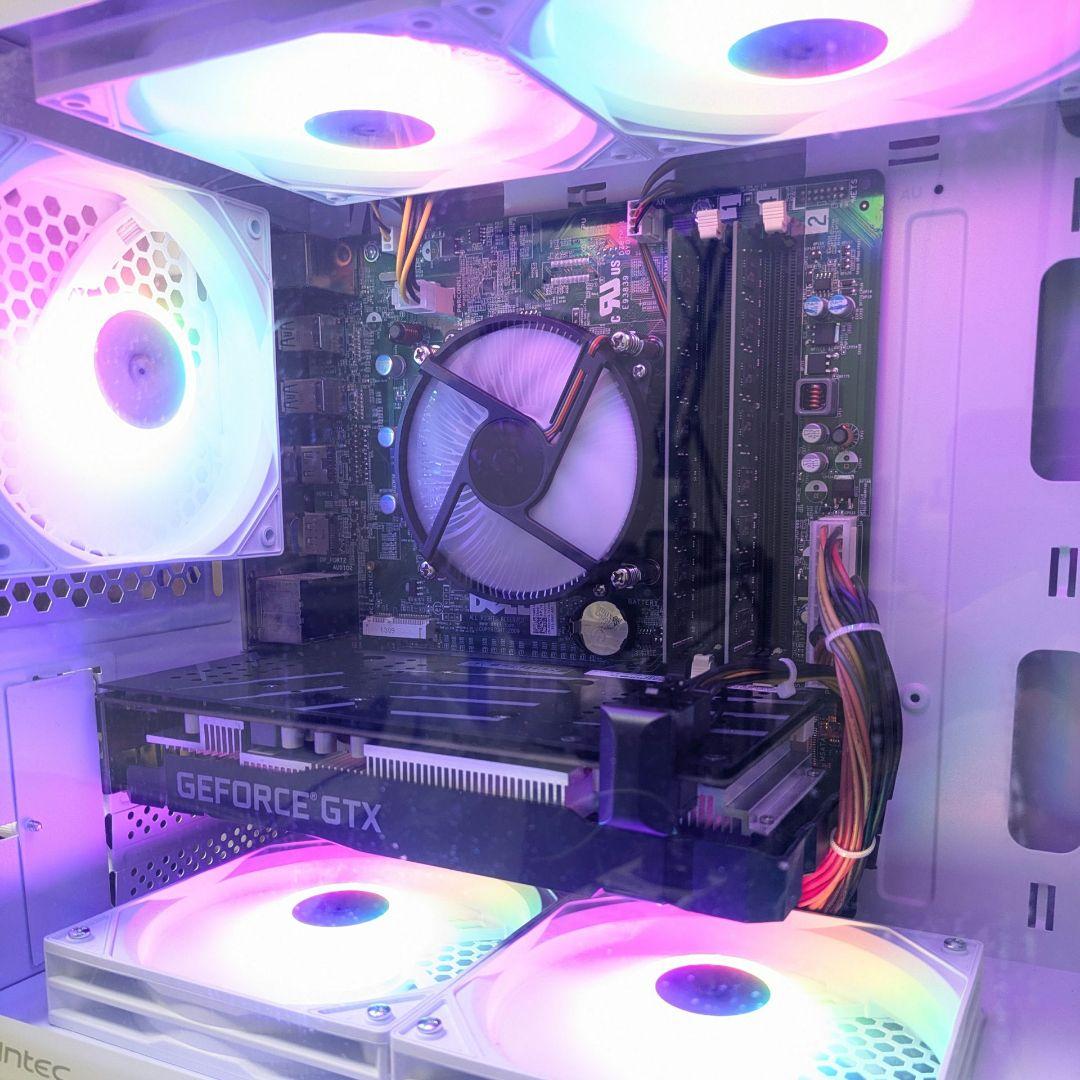 GTX1660SUPER搭載 新品白ケース RGBファン 自作ゲーミングPC