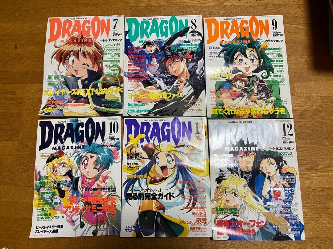 月刊ドラゴンマガジン　1996年1月～12月号