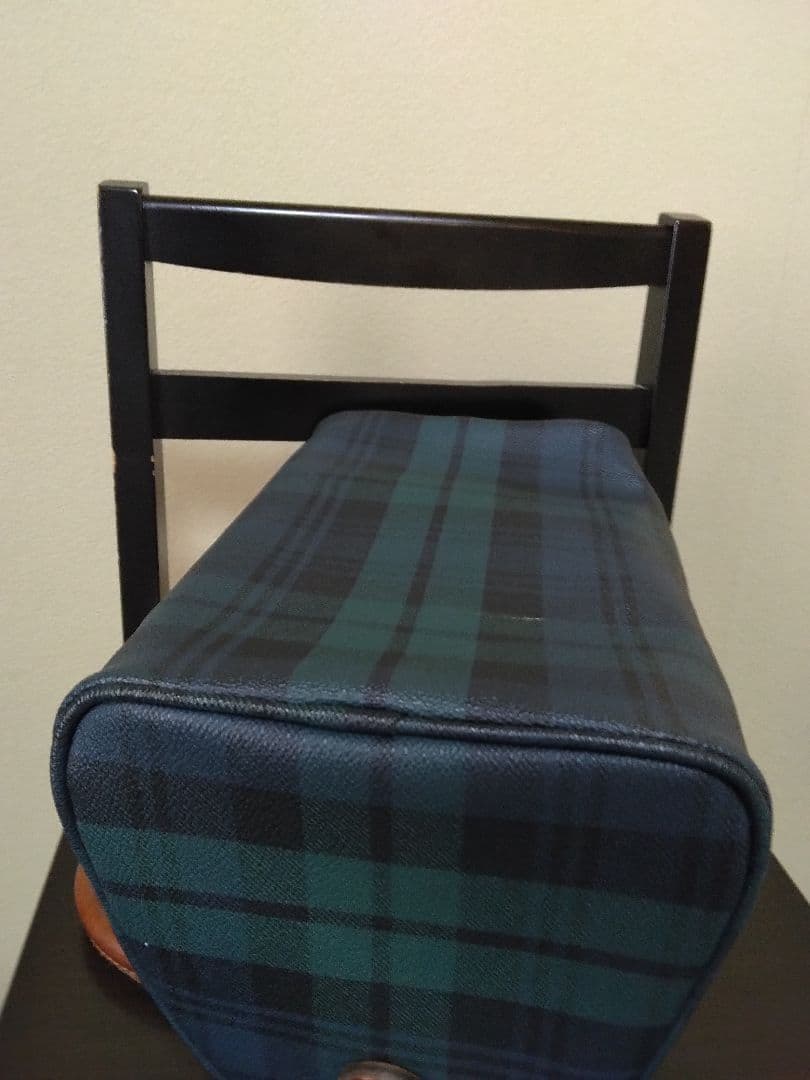 ポロラルフローレン ミニボストンバッグ 古着 ブラックウォッチ