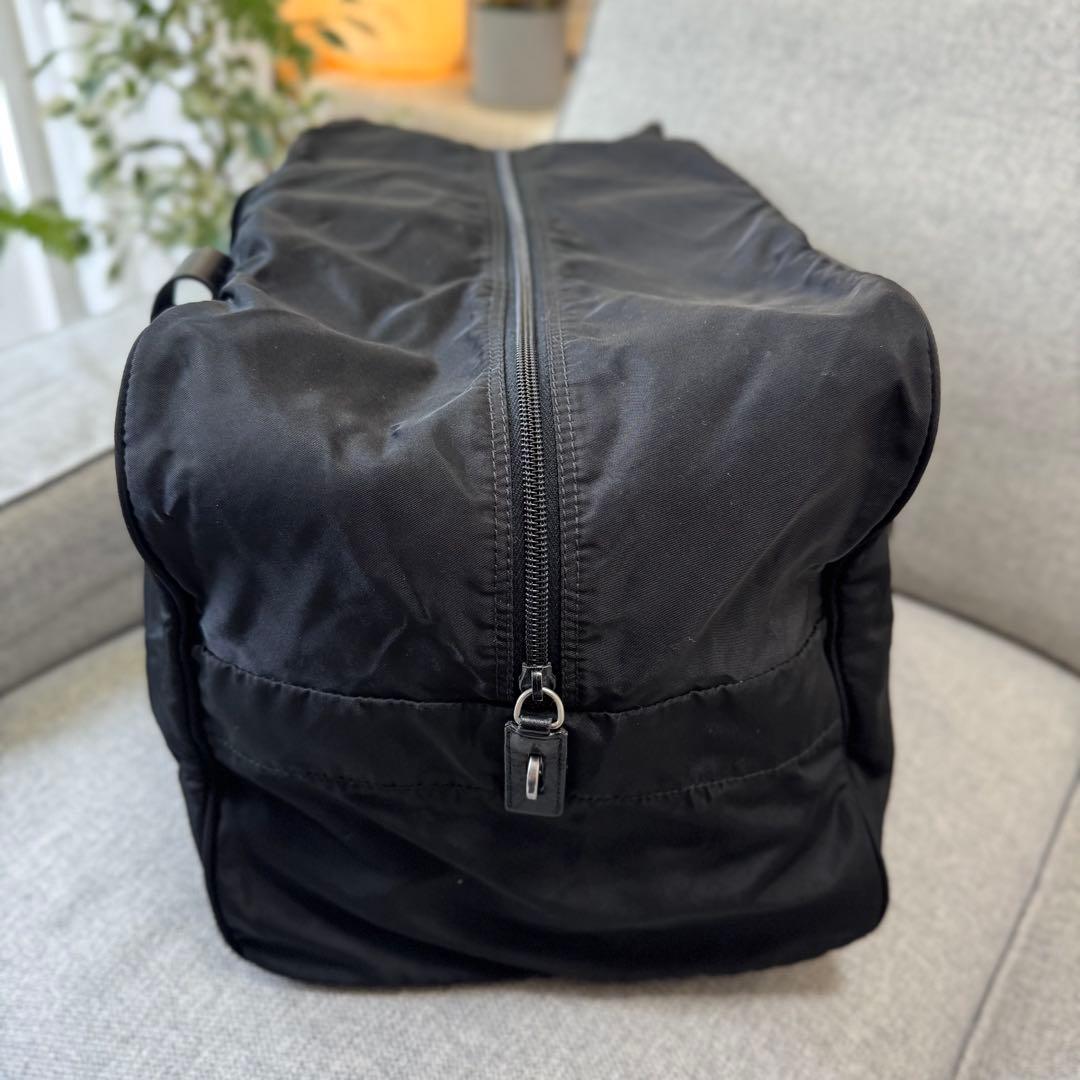 PRADA プラダ テスート ナイロン ボストンバッグ ブラック 持ち手レザー