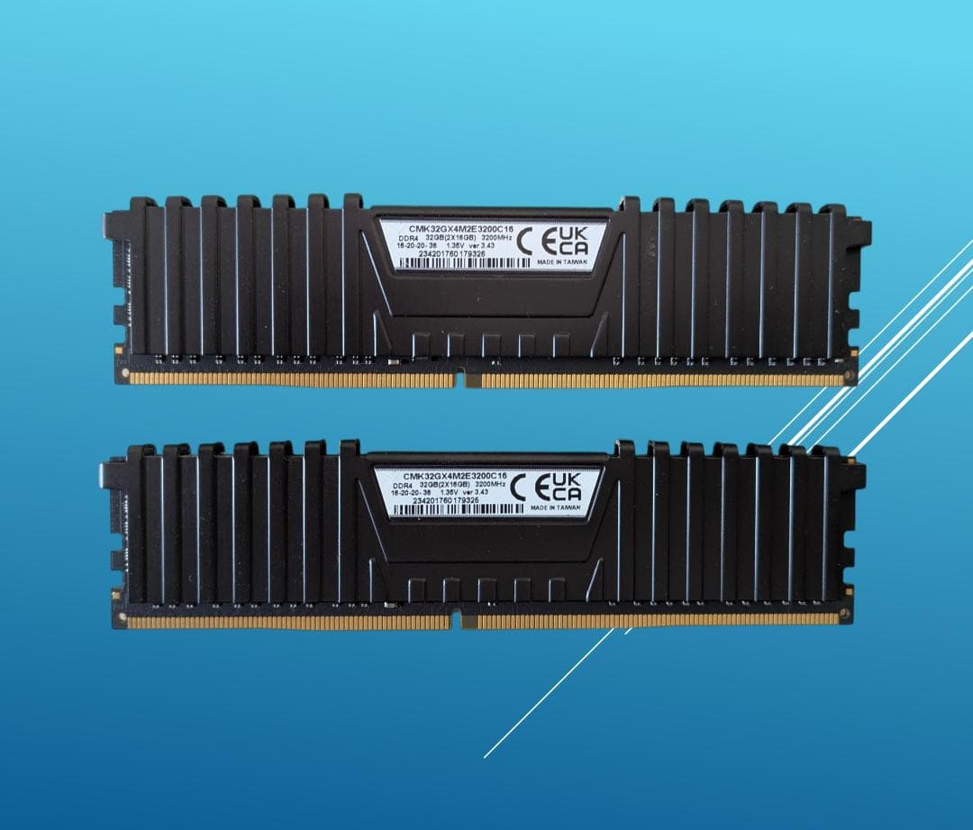 動作確認済み CORSAIR DDR4 32G(16Gx2)/#34A
