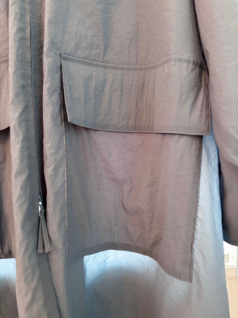 【美品/2回着用】ATON rain parka 撥水 スプリングジャケット