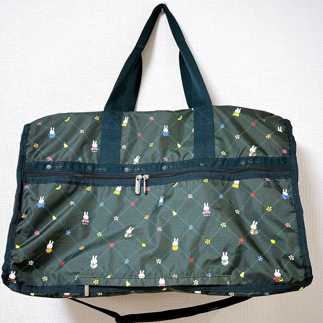 LeSportsac ミッフィー ボストンバッグ 大容量 旅行 キャリーオン