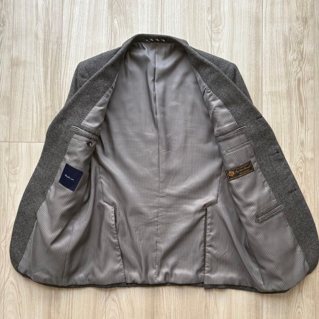 Cricket ロロピアーナ テーラードジャケット グレー 48 L 秋冬