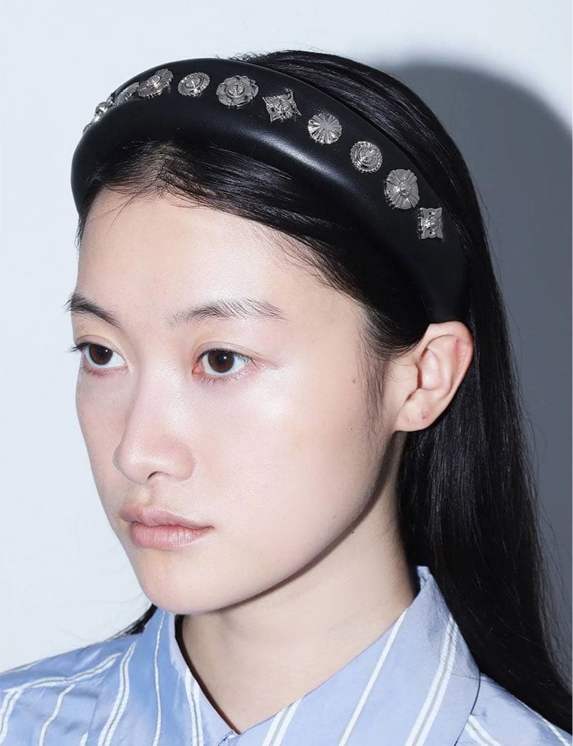 TOGA TOO Leather headband 1 トーガ ヘアバンド