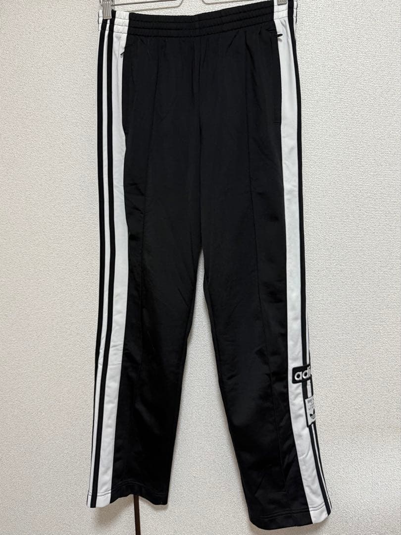 アディダス adidas アディブレイク パンツ L ブラック サイドボタン