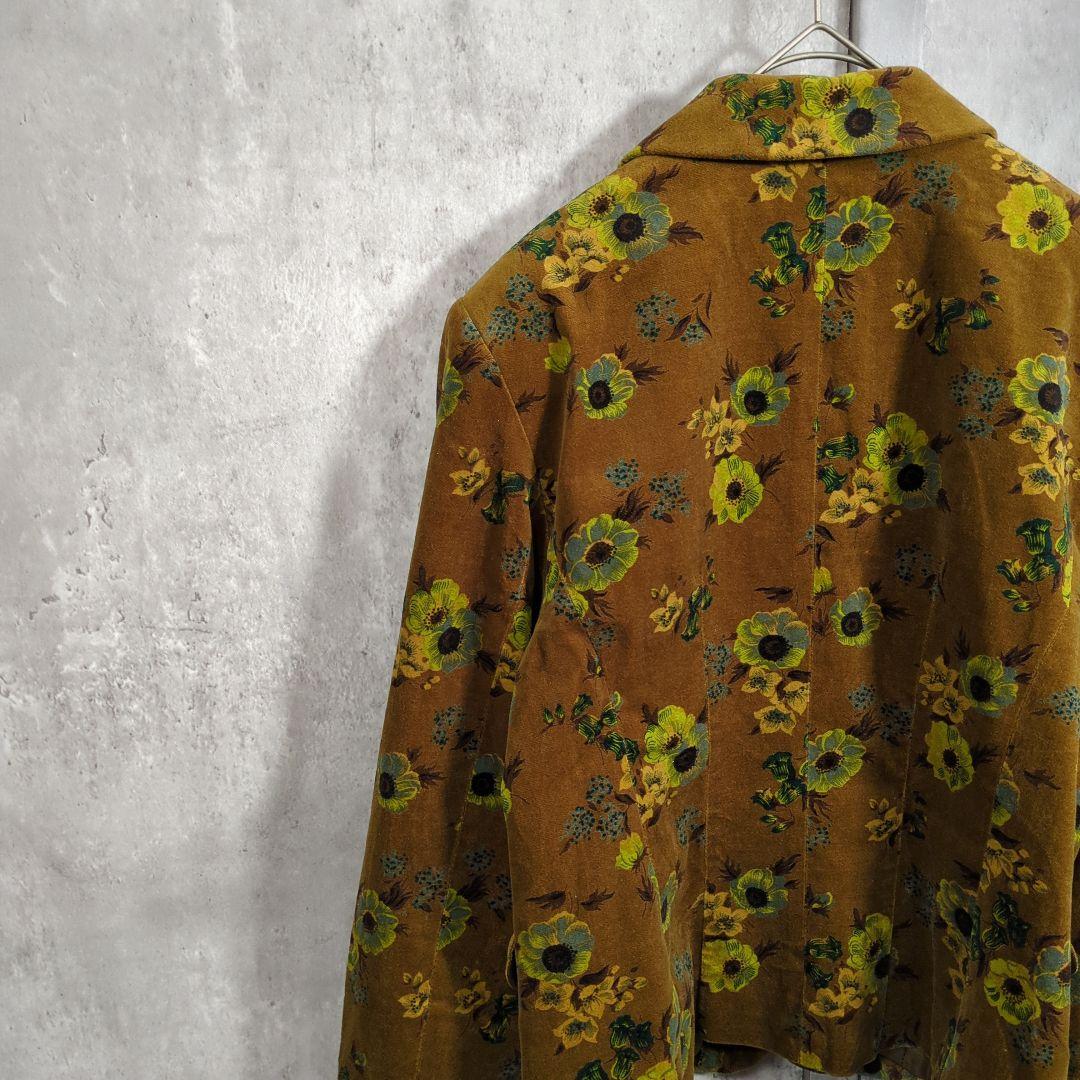 【80~90s】KENZO ケンゾー 花柄VelvetTailoredJkt