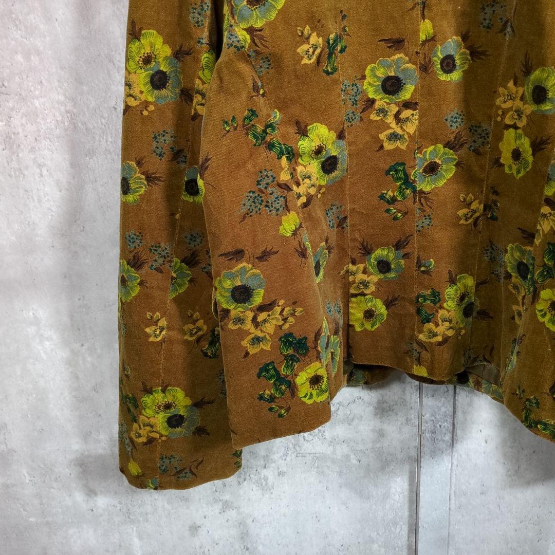 【80~90s】KENZO ケンゾー 花柄VelvetTailoredJkt