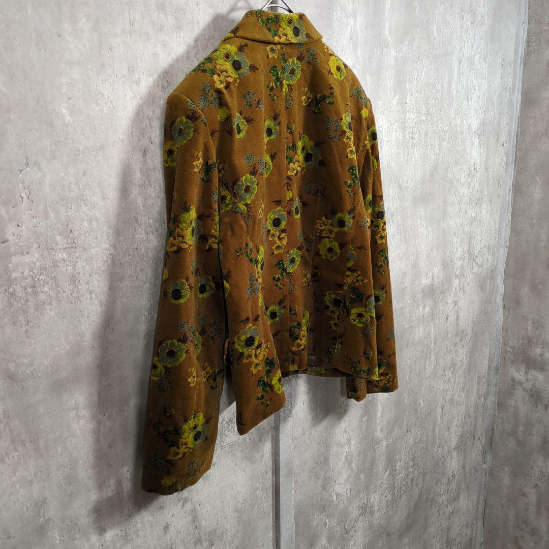 【80~90s】KENZO ケンゾー 花柄VelvetTailoredJkt
