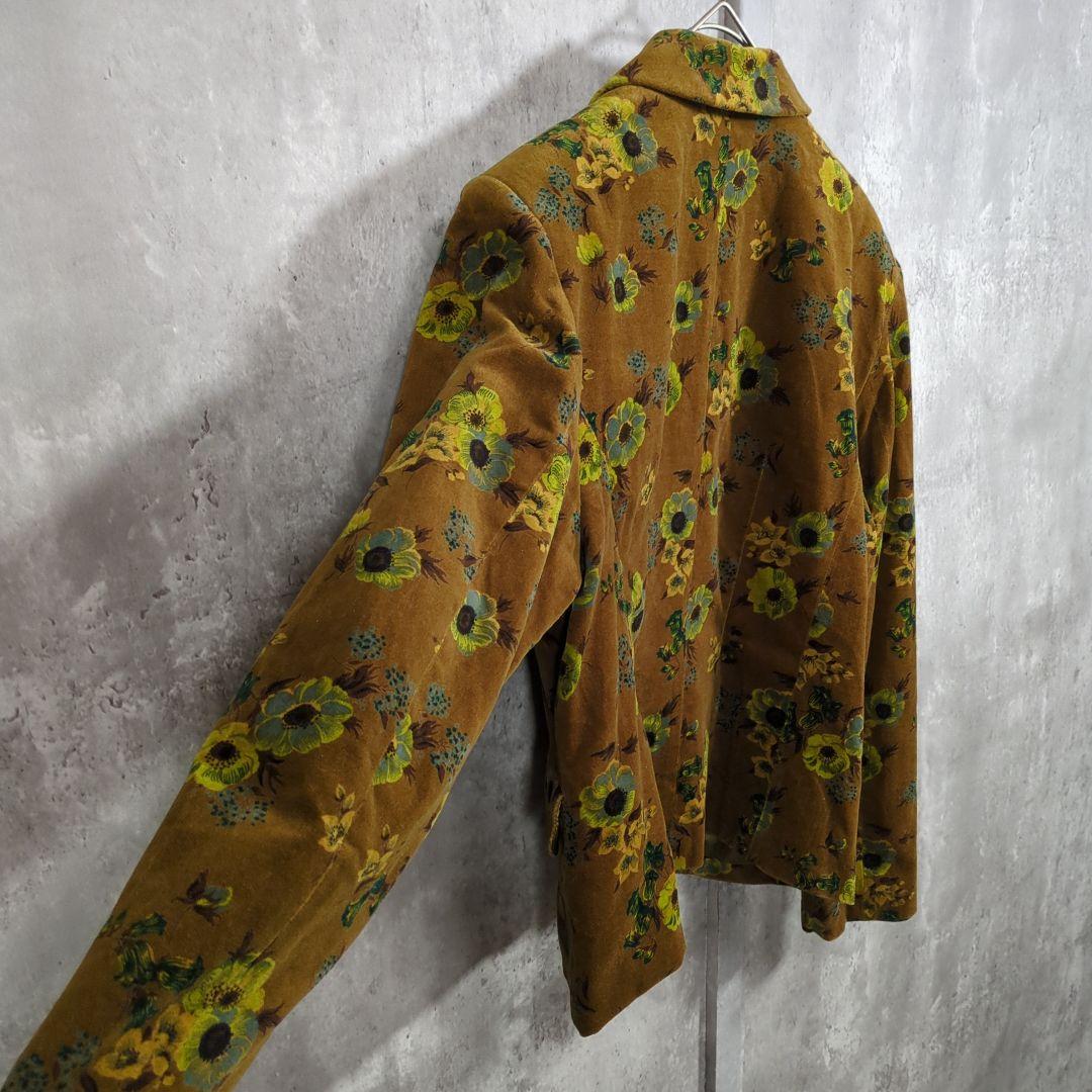 【80~90s】KENZO ケンゾー 花柄VelvetTailoredJkt