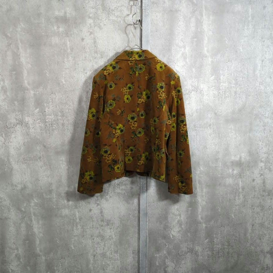 【80~90s】KENZO ケンゾー 花柄VelvetTailoredJkt