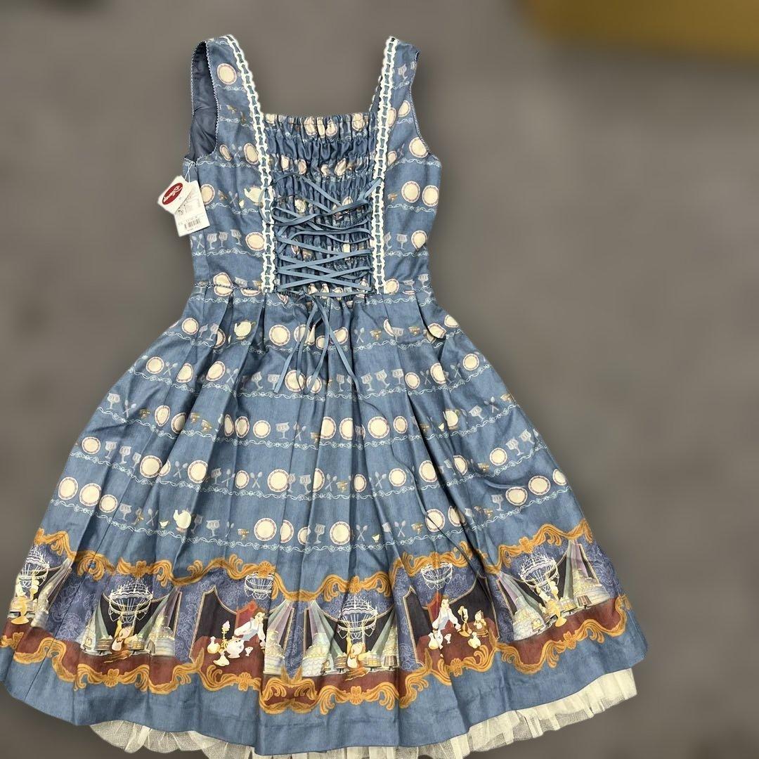 d*2様 新品　美女と野獣 ノースリーブワンピース ジャンパースカート