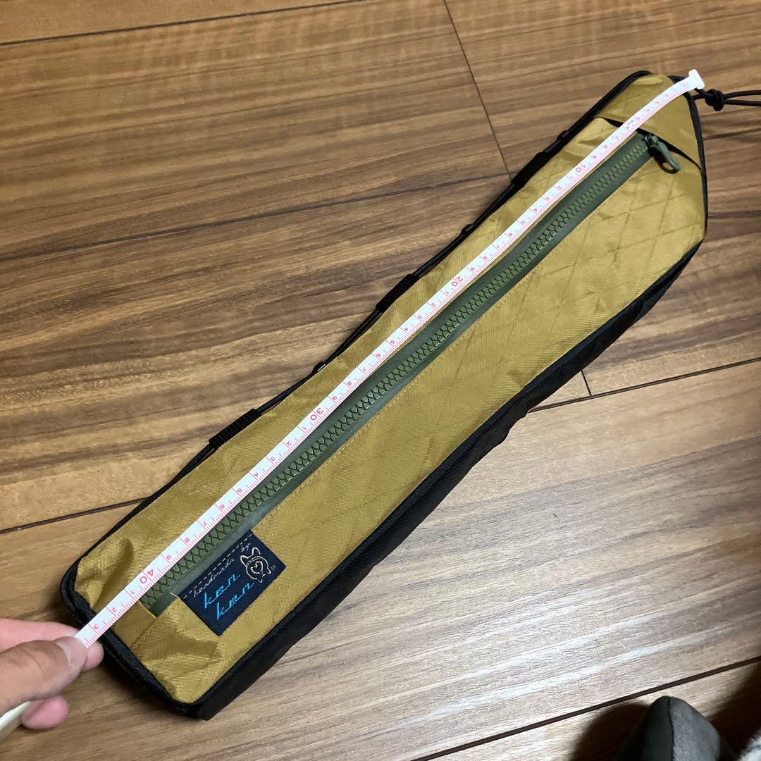 ハンドメイドフレームバッグ　X-PAC コヨーテブラウン　43.5cm