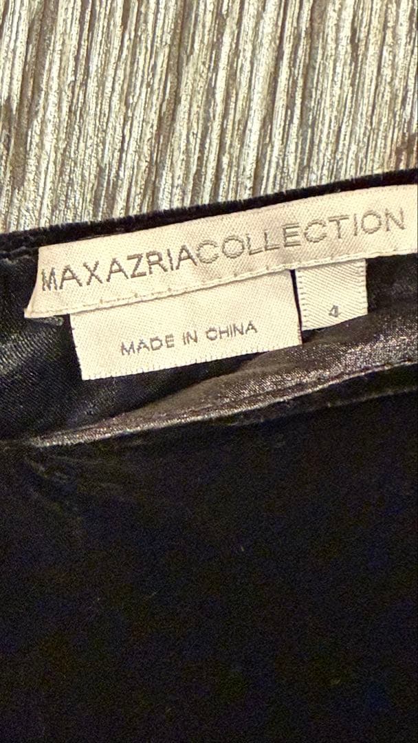 美品MAXAZRIA COLLECTION ベルベット×レース プリーツドレス4