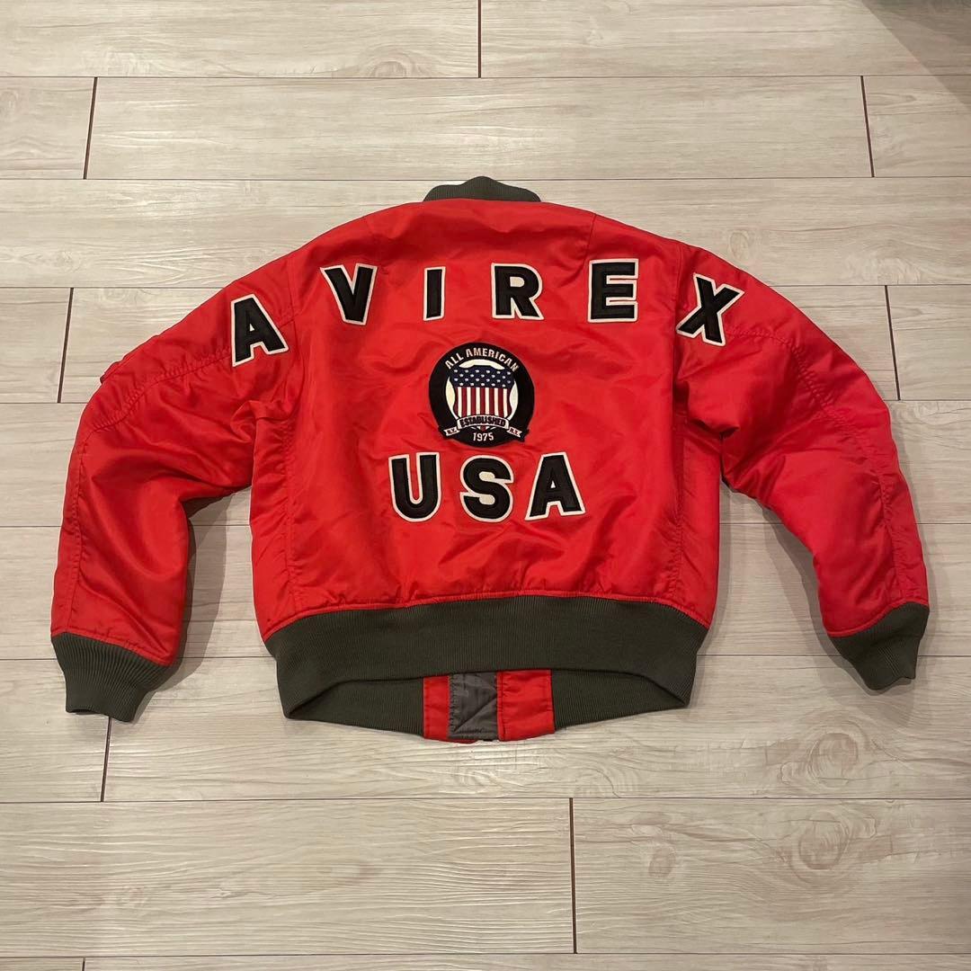 AVIREX MA-1 フライトジャケット レッド