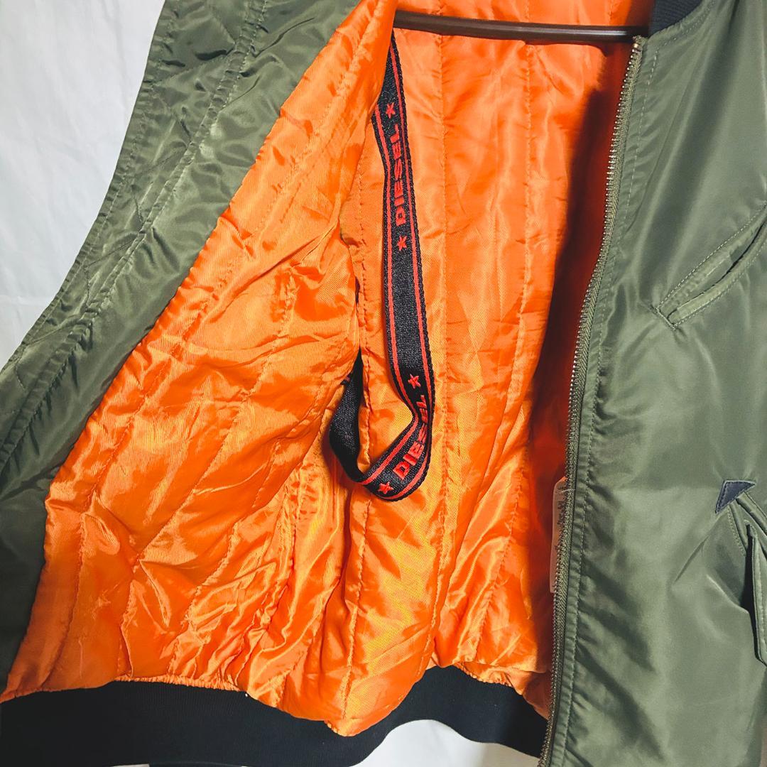 DIESEL ボンバージャケット MA-1 カーキ Sサイズ