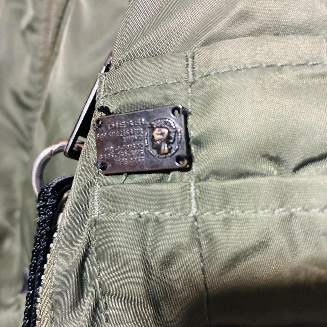 DIESEL ボンバージャケット MA-1 カーキ Sサイズ