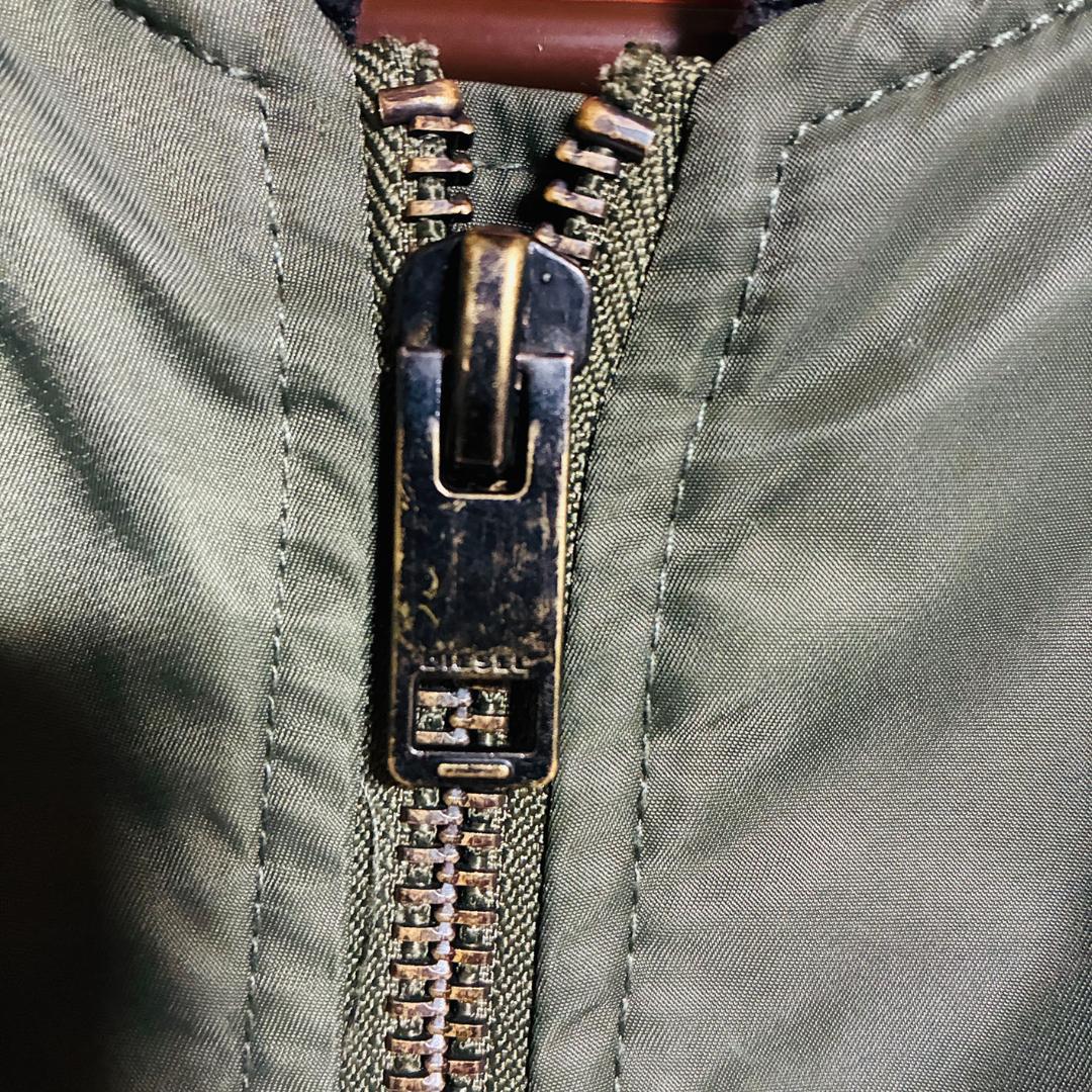 DIESEL ボンバージャケット MA-1 カーキ Sサイズ