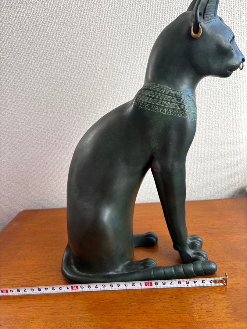 エジプト猫 バステト像 大型 オブジェ 35cm 4.6kg エジプト神話 置物