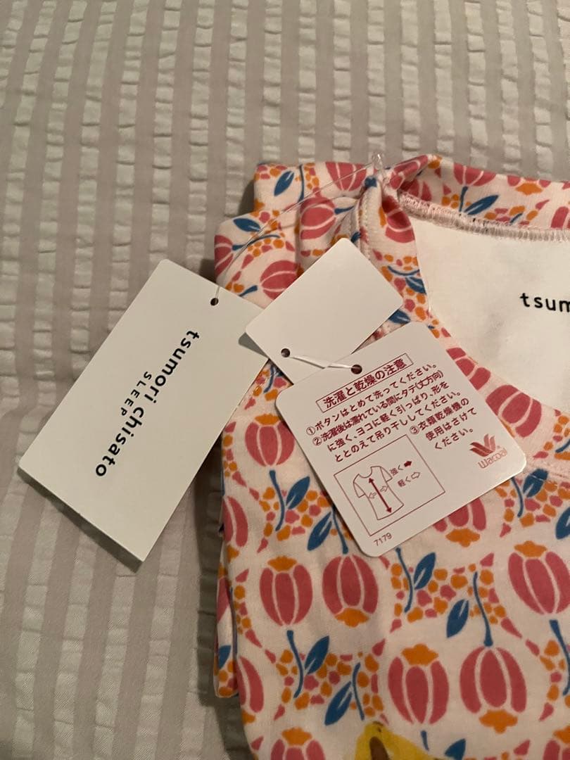 【新品 長袖】tsumori chisato 猫イラスト ロンパースパジャマ