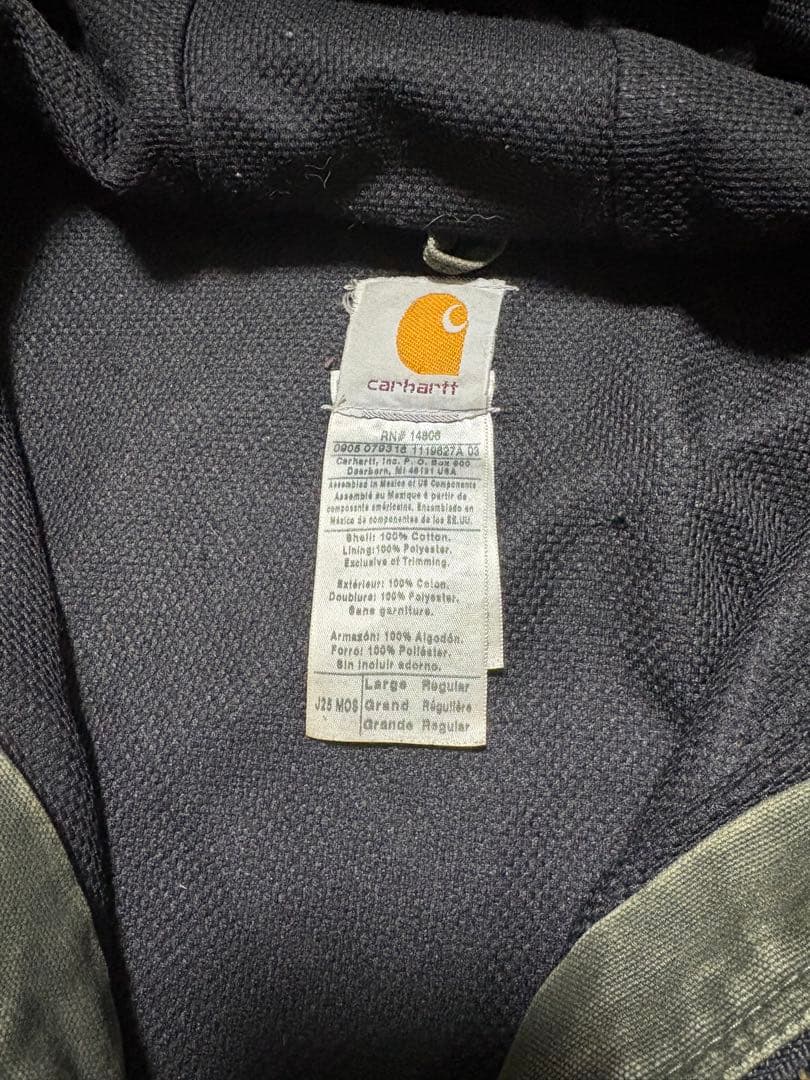 く*ま様 carhartt アクティブジャケット モスグリーン Lサイズ　裏地メ