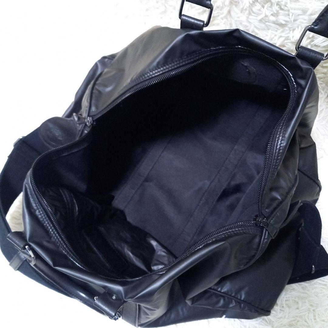 ●良品●　ハンティングワールド　バチュークロス　2way　ボストンバッグ　黒