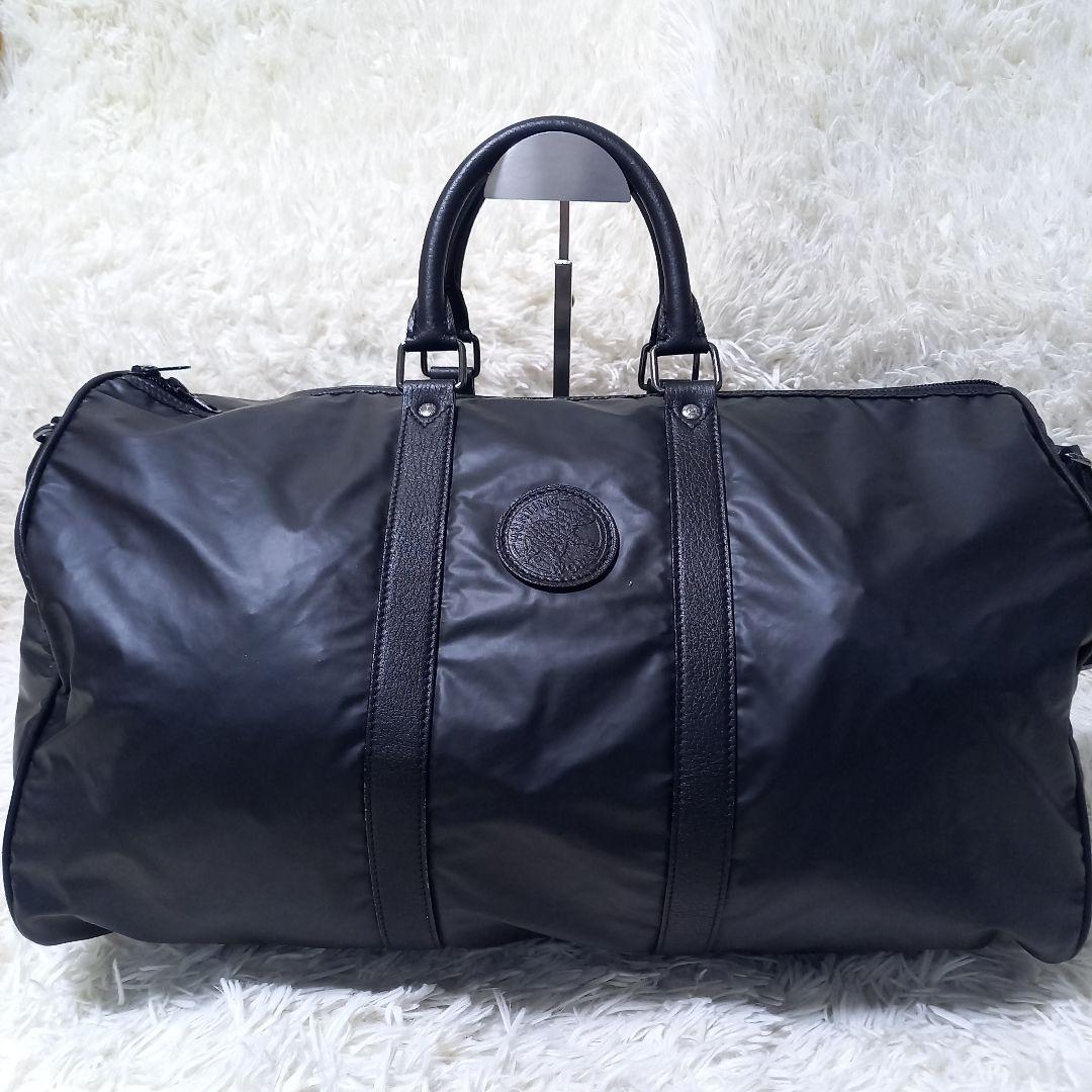 ●良品●　ハンティングワールド　バチュークロス　2way　ボストンバッグ　黒