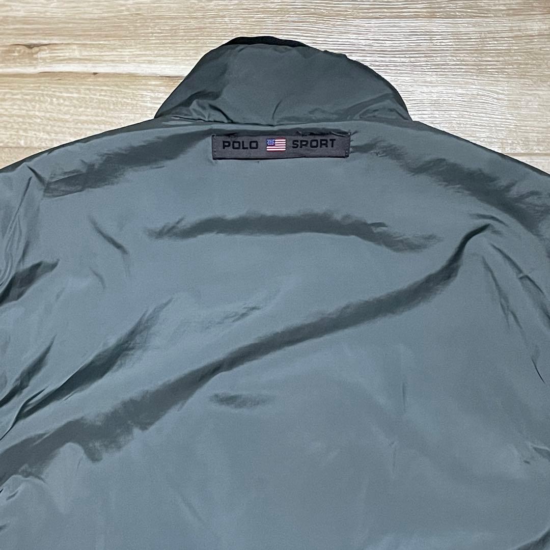 [M] 90s POLO SPORT リバーシブル ナイロン フリース ベスト