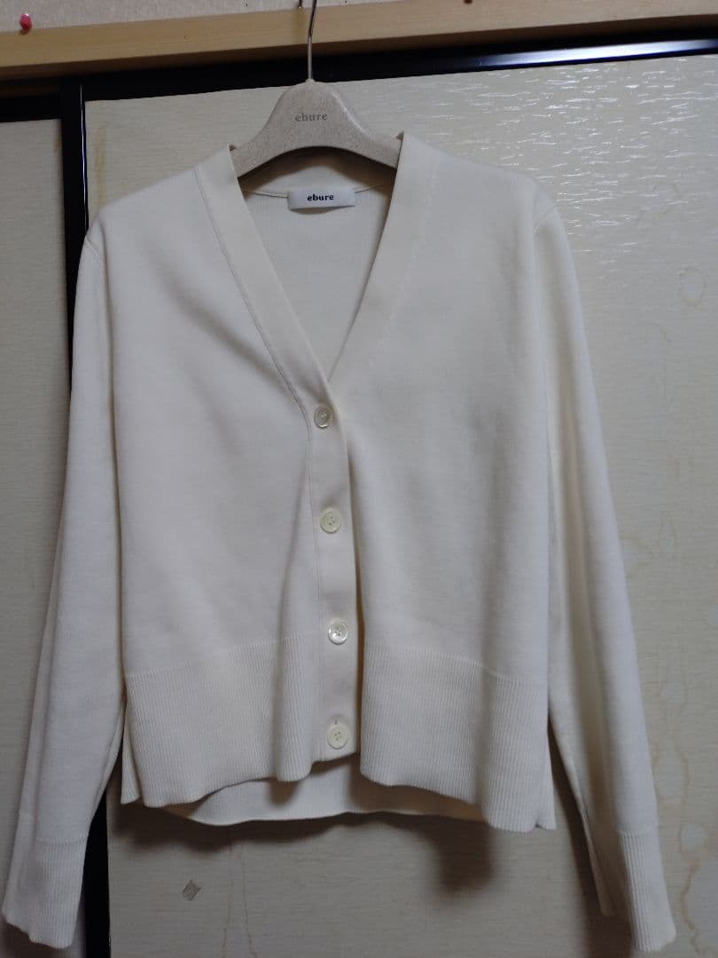 専用☆エブール VNeckCardigan　シルクコットンVネックカーディガン