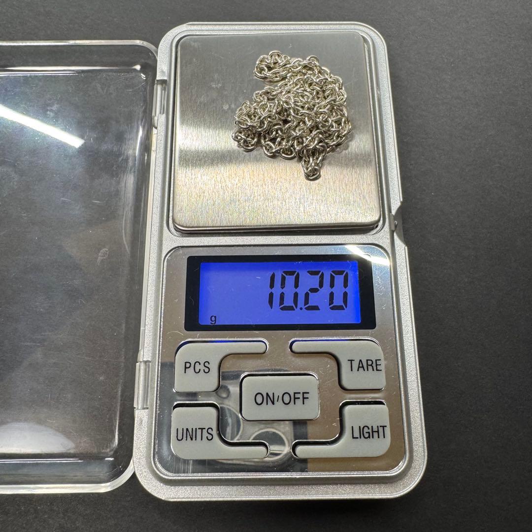【太め 46㎝ silver925】小豆チェーンネックレス