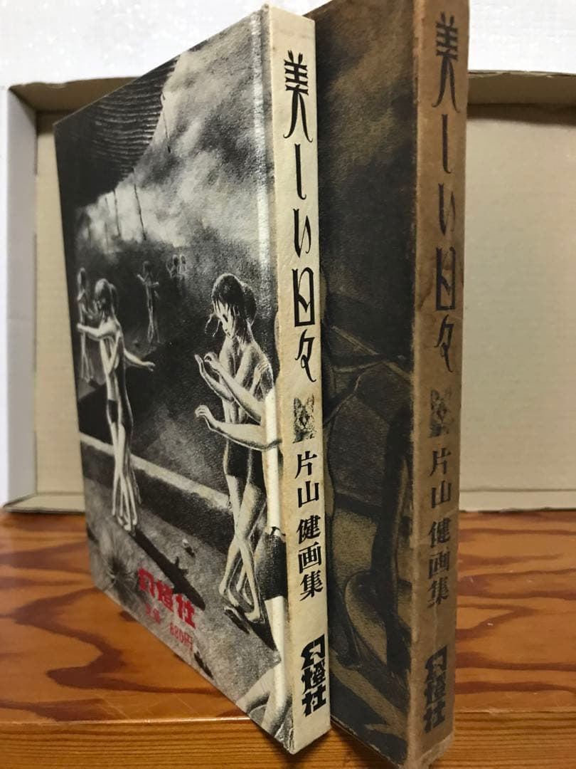 美しい日々　片山健画集　ペン署名入り　函　幻燈社元版初版　まぼろし草完備　本体美