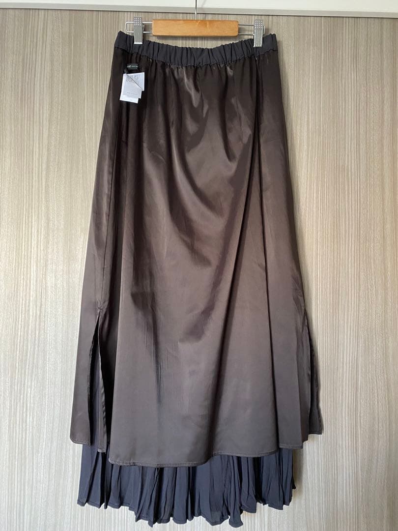 新品★今季23区【洗える】クラッシュプリーツジョーゼットスカート