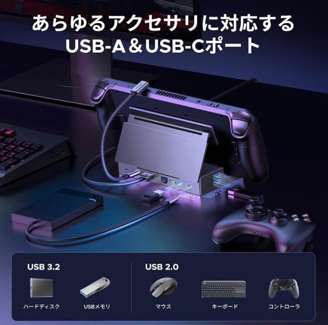 UGREEN Steam deck/Switch 用TVドック 9-IN-1