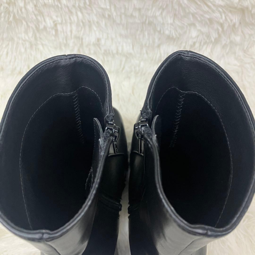 最終値下げ‼️美品✨EMODA トゥーカバーボリュームブーツ　厚底ブーツ　23.5