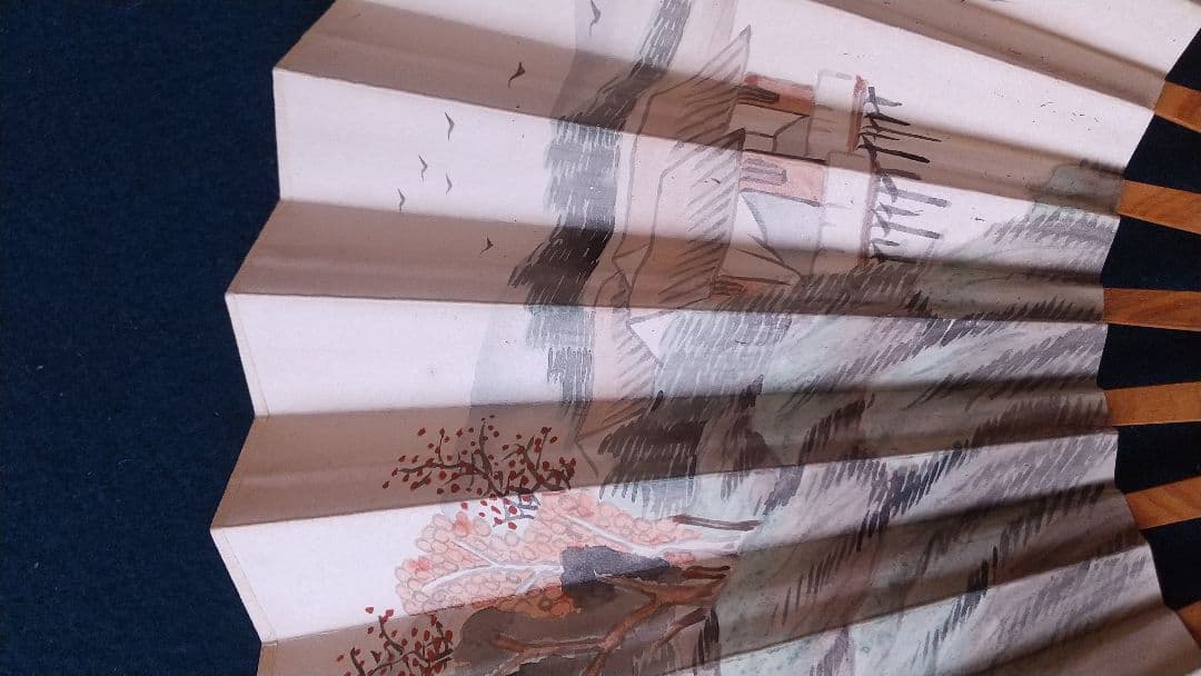 子安刻？ 扇子C 画家不明 中国 舒蓮記監製 頂布五層