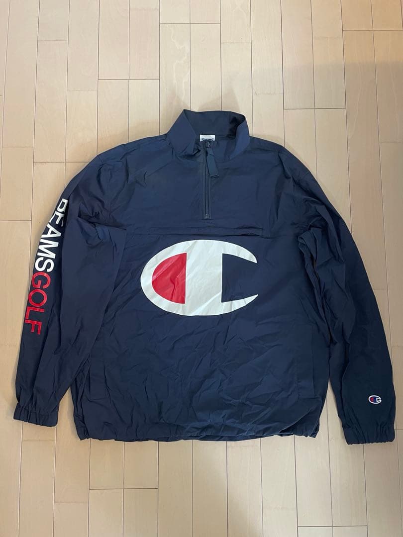 Champion×BEAMS GOLF パッカブル プルオーバー ジャケット