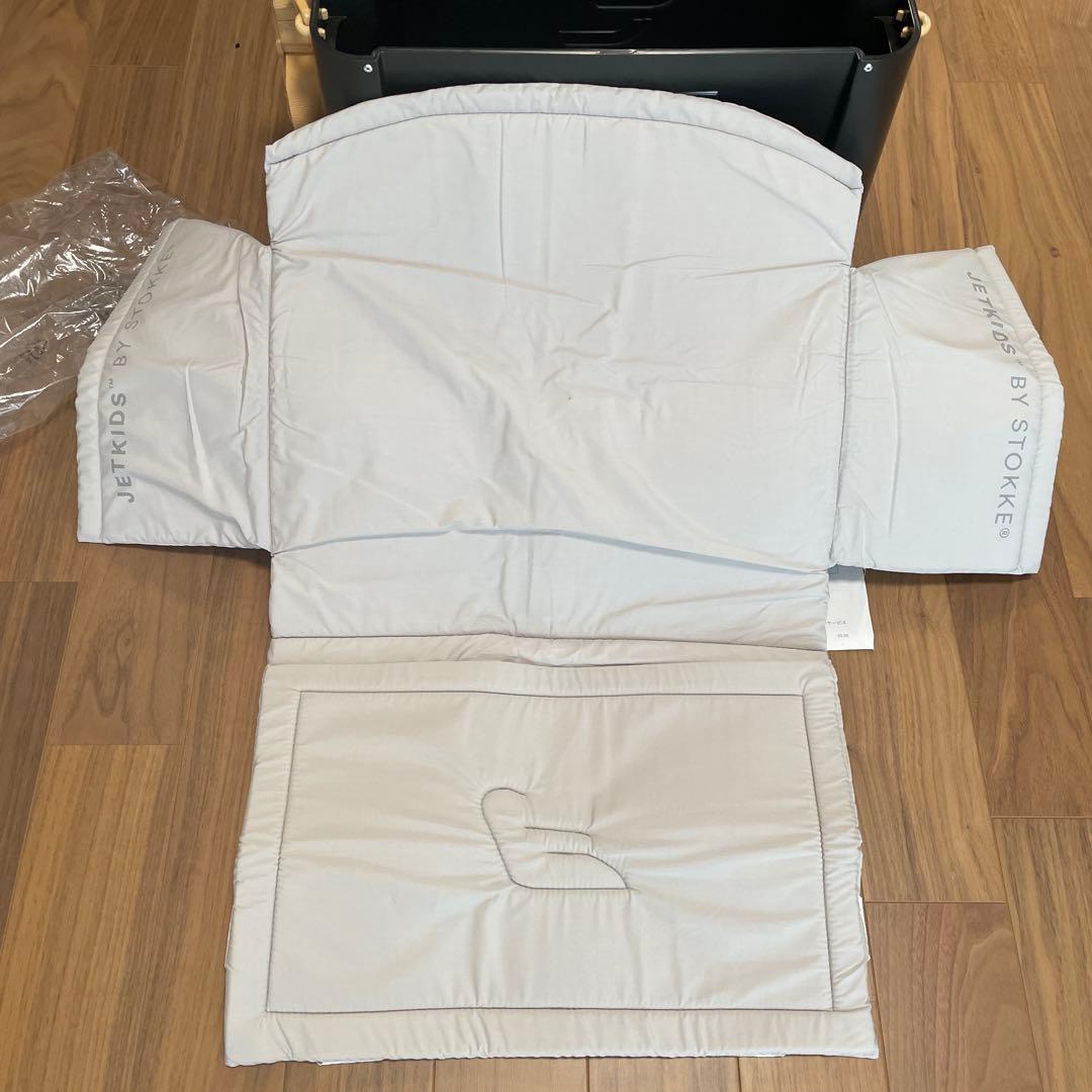 【美品】マットレス付きジェットキッズ JETKIDS bySTOKKE ブラック