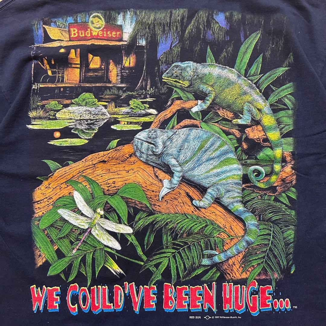 バドワイザー　Budweiser カメレオン　Tシャツ　90s XL