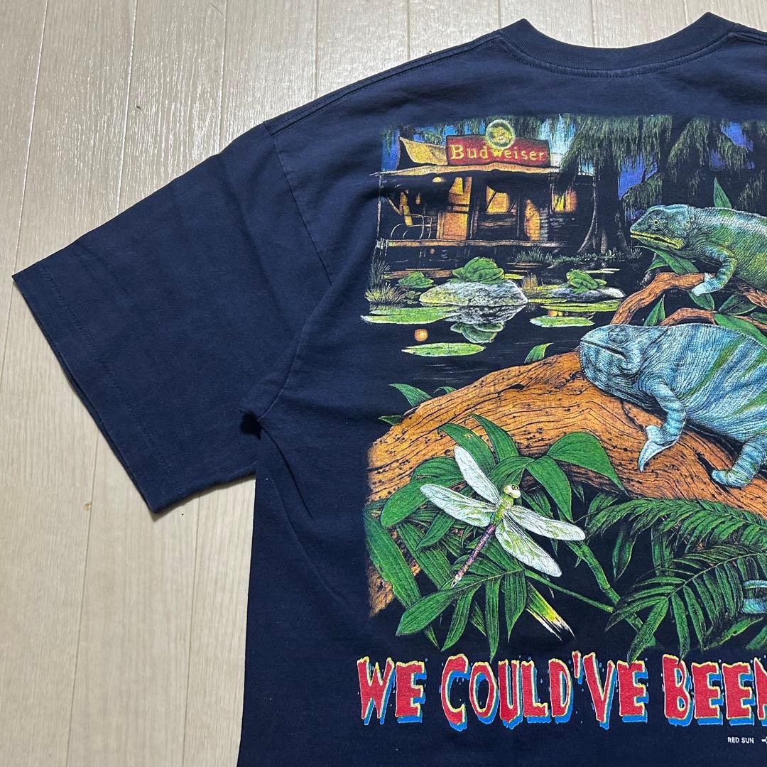 バドワイザー　Budweiser カメレオン　Tシャツ　90s XL