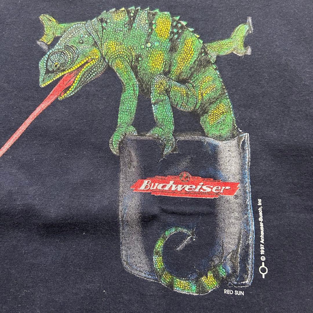 バドワイザー　Budweiser カメレオン　Tシャツ　90s XL