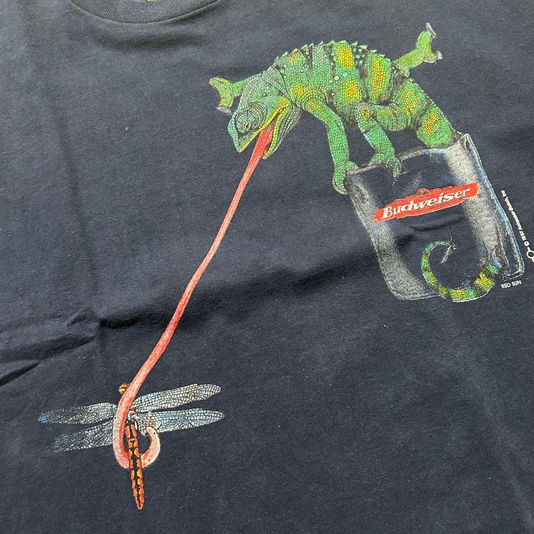 バドワイザー　Budweiser カメレオン　Tシャツ　90s XL