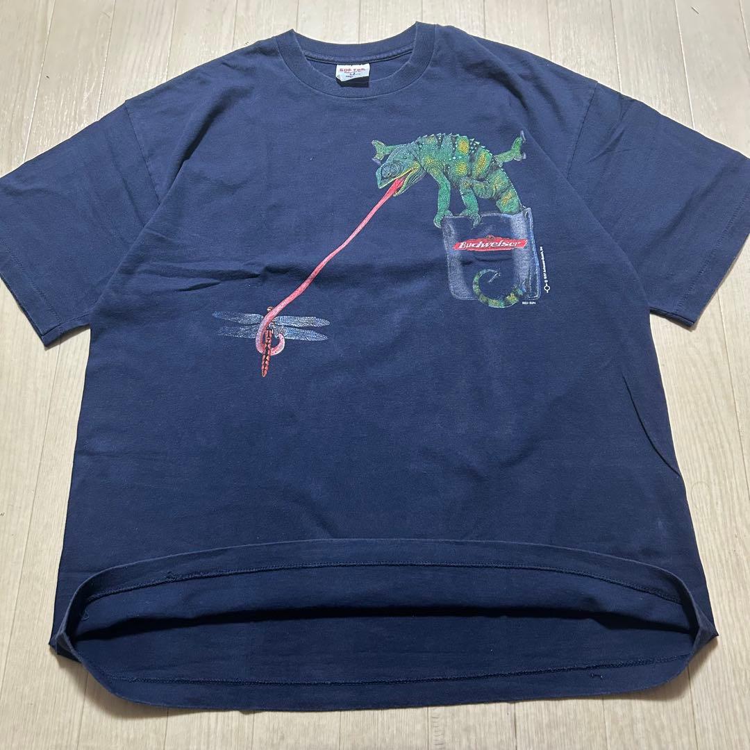 バドワイザー　Budweiser カメレオン　Tシャツ　90s XL