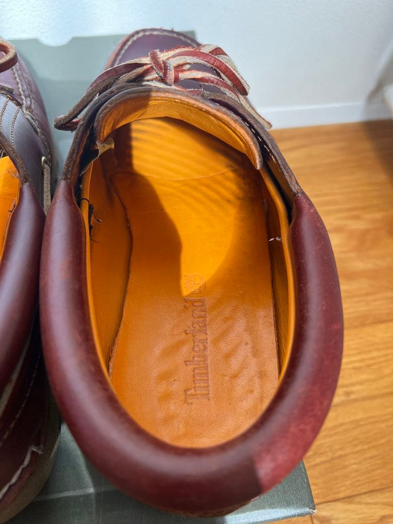 Timberland バーガンディ デッキシューズ